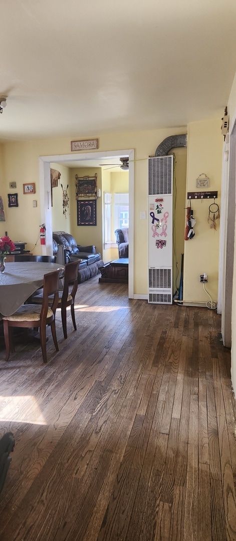 dining room featuring dark wood-type flooring