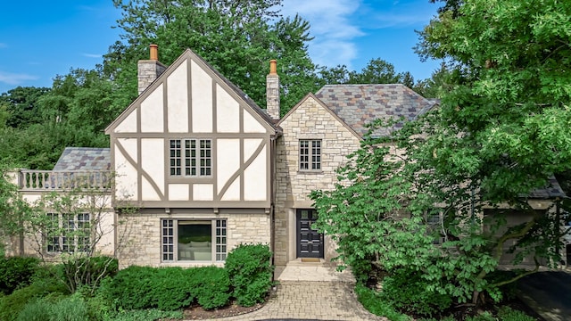 view of english style home