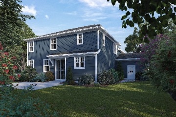 view of front of property featuring a front yard