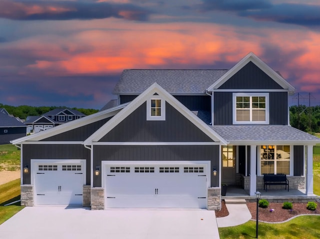 craftsman-style house featuring a porch