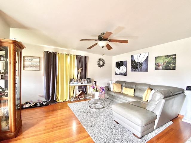 16404 Homan Ave, Markham, IL 60428 - living area with a ceiling fan and wood finished floors
