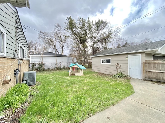 16404 Homan Ave, Markham, IL 60428 - view of yard with central air condition unit and fence
