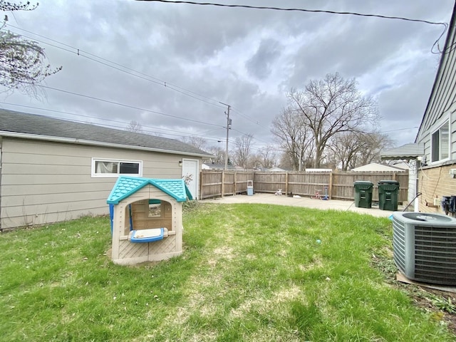 16404 Homan Ave, Markham, IL 60428 - view of yard featuring a patio, cooling unit, and fence