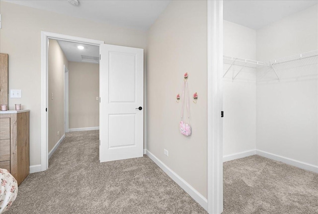 interior space with light colored carpet