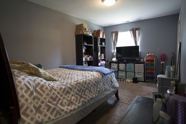 bedroom with carpet