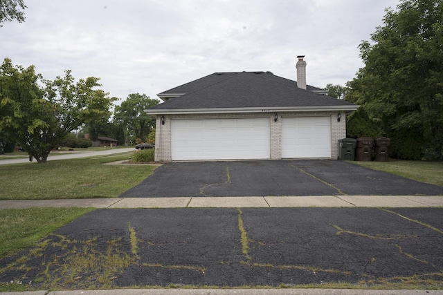 exterior space with a lawn