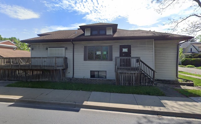 view of bungalow-style house