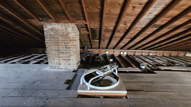 view of attic