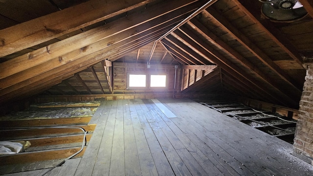 view of attic