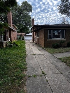 view of home's exterior with a garage