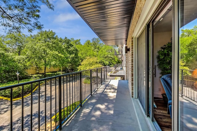 view of balcony