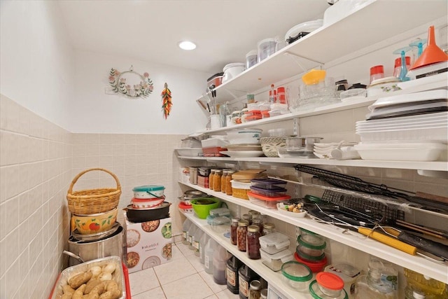 view of pantry