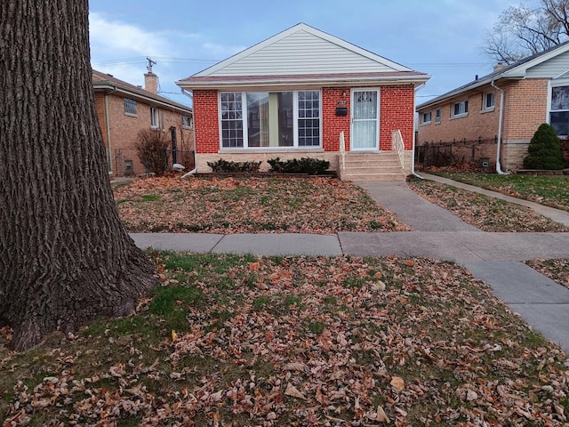 view of bungalow-style house