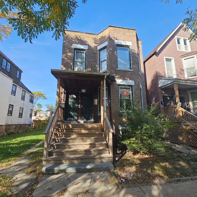 view of front of house with covered porch