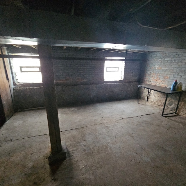 view of basement