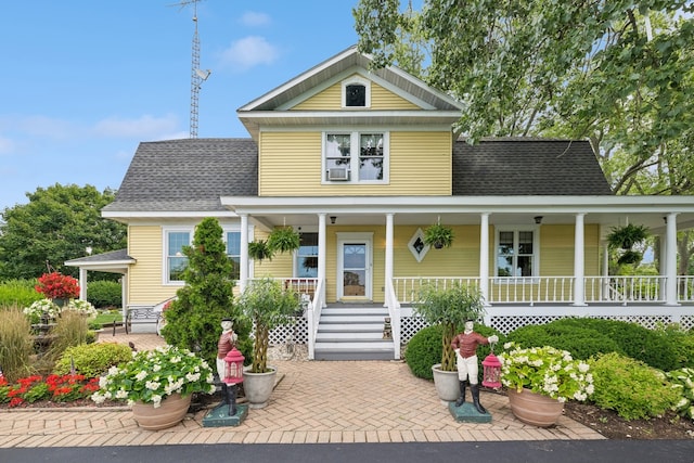 view of front of house with a porch