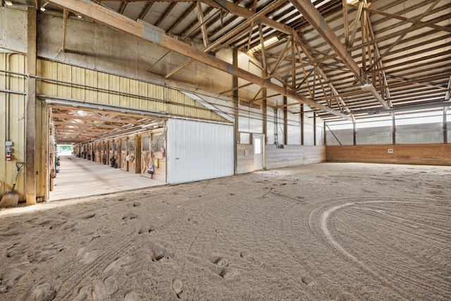 view of horse barn