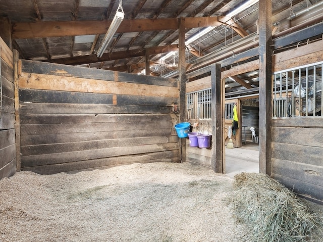 view of horse barn