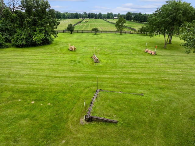 exterior space featuring a rural view