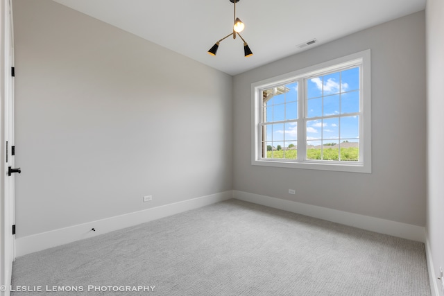 view of carpeted empty room