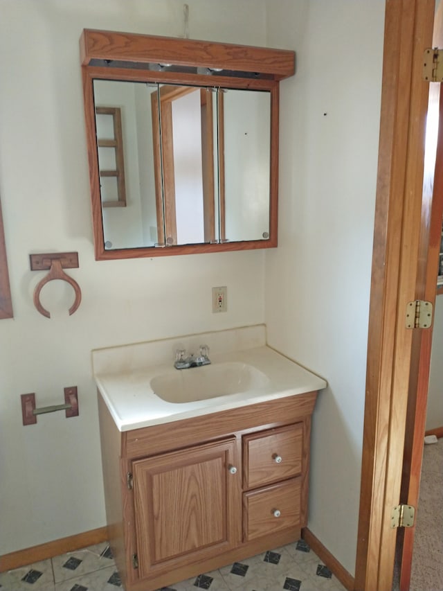 bathroom with vanity