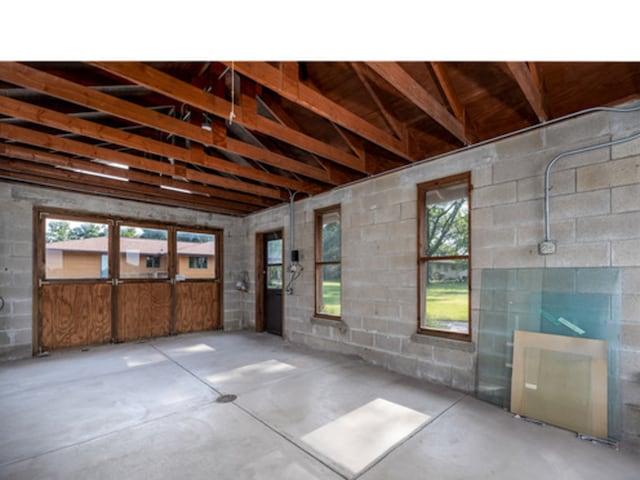 misc room featuring concrete floors