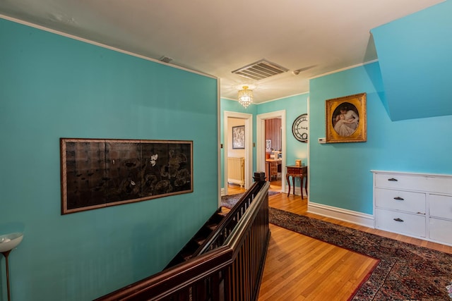 hall featuring hardwood / wood-style flooring