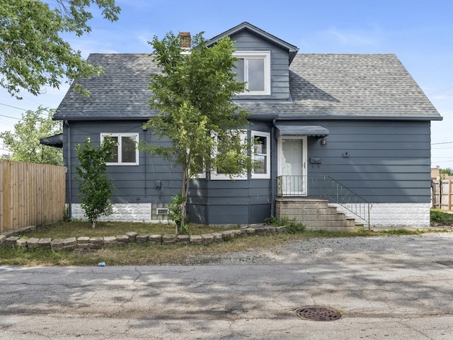 6602 Kennedy Ave, Hammond, IN 46323 - view of front of property featuring roof with shingles and a chimney