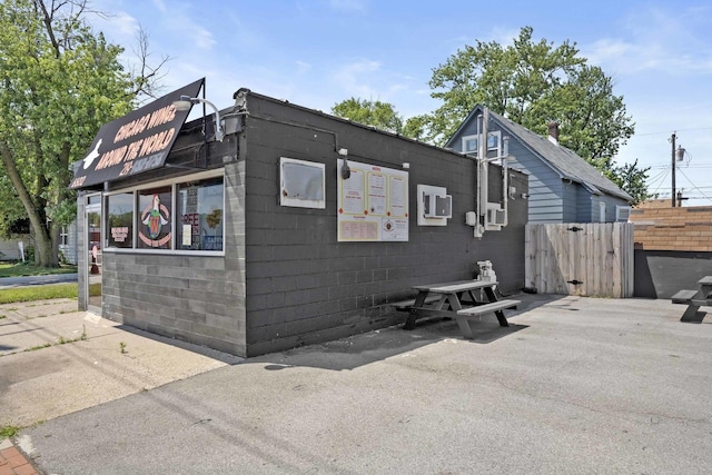 6602 Kennedy Ave, Hammond, IN 46323 - view of home's exterior with concrete block siding