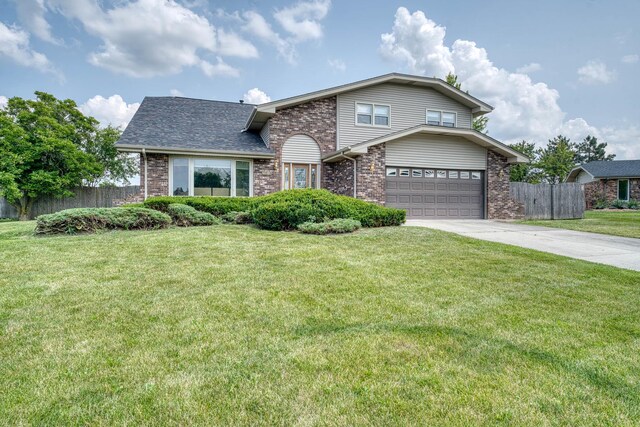 view of property with a front yard