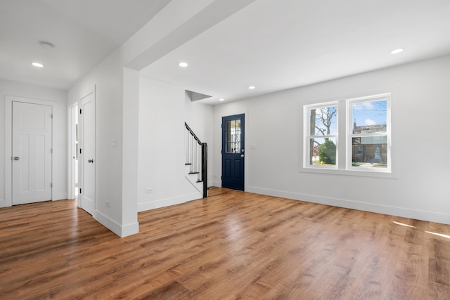 interior space with wood-type flooring