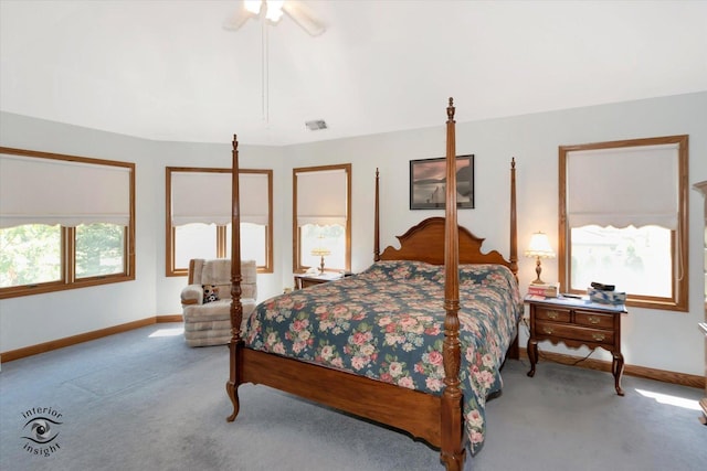 carpeted bedroom with baseboards