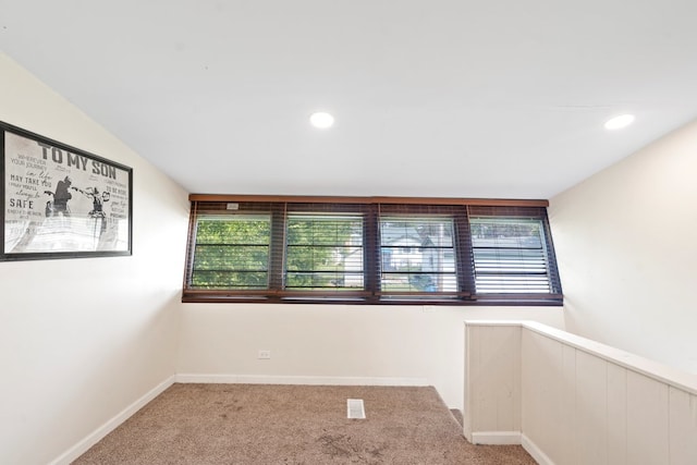 view of carpeted empty room