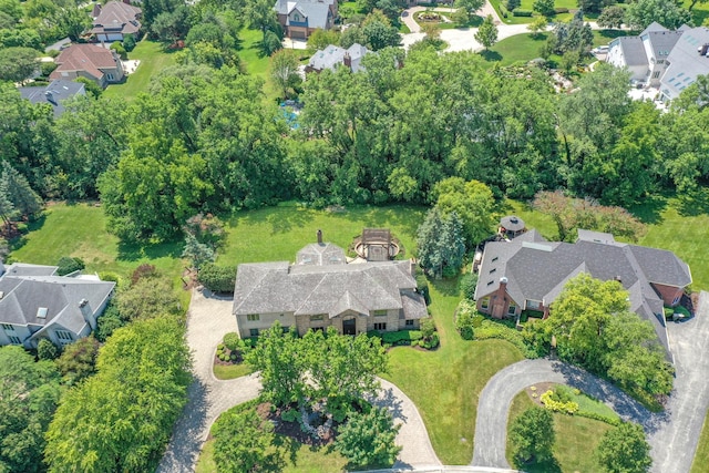 bird's eye view featuring a residential view