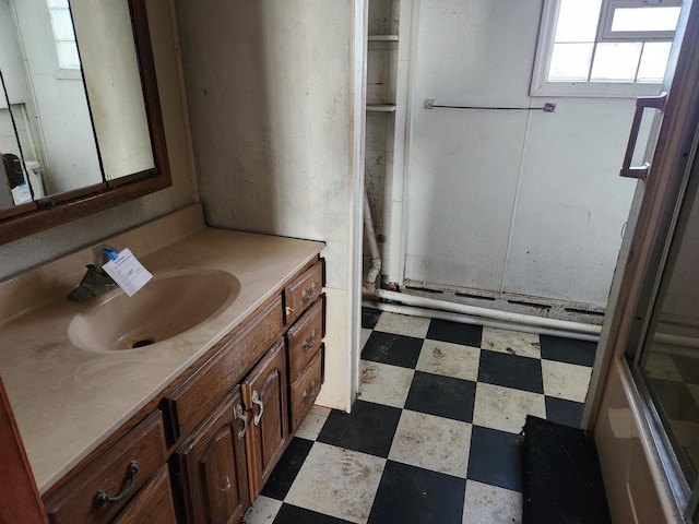 bathroom featuring vanity