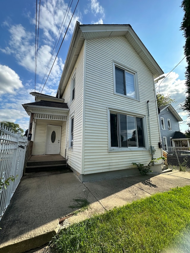 view of side of home