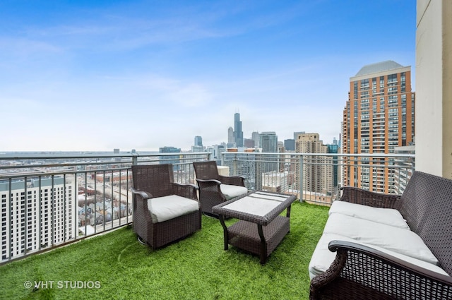 1250 S Michigan Ave Unit 2900, Chicago, IL 60605 - balcony featuring a view of city