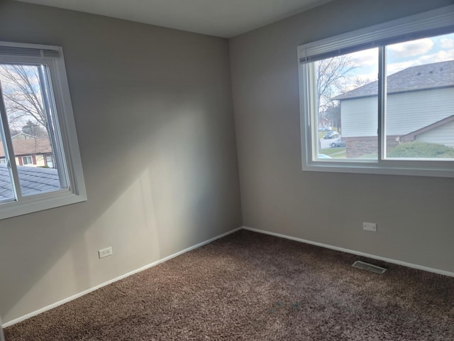 view of carpeted empty room