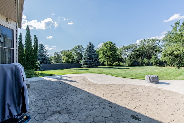 view of patio / terrace featuring grilling area