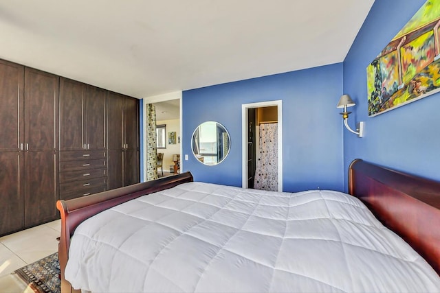 view of tiled bedroom