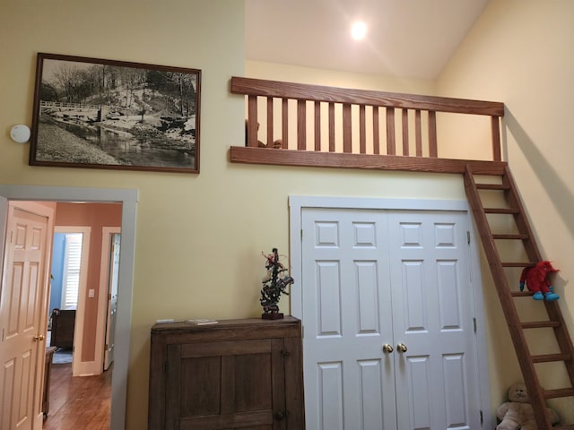 interior space featuring hardwood / wood-style floors