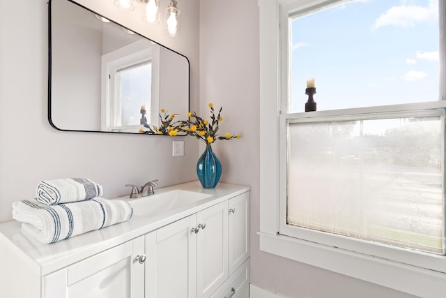 bathroom with vanity