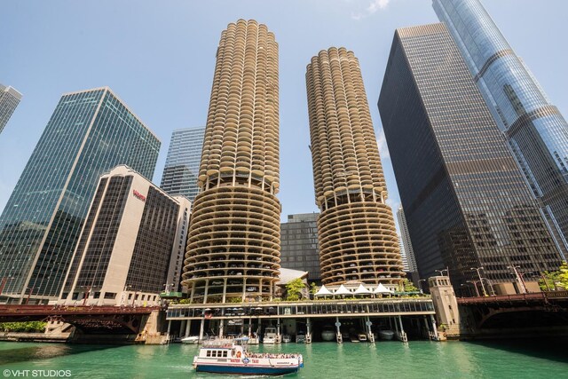 view of city featuring a water view