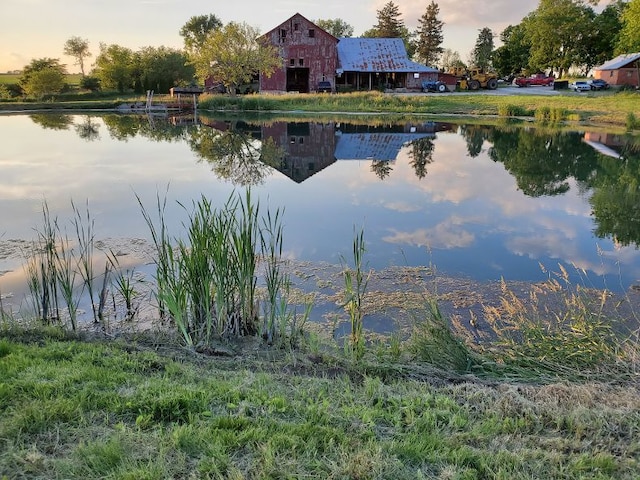 view of water feature