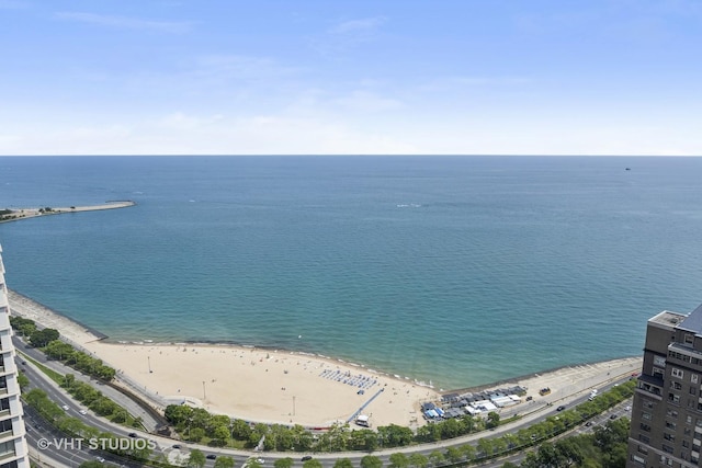 water view with a beach view