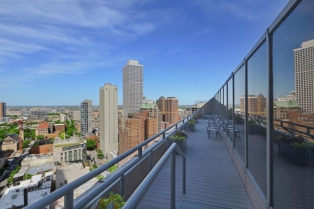 view of balcony