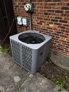 exterior details with central AC unit