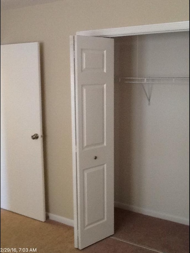 view of closet