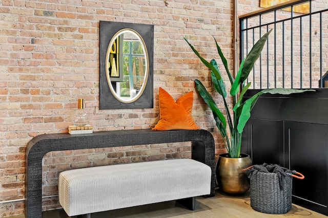 interior details featuring hardwood / wood-style flooring