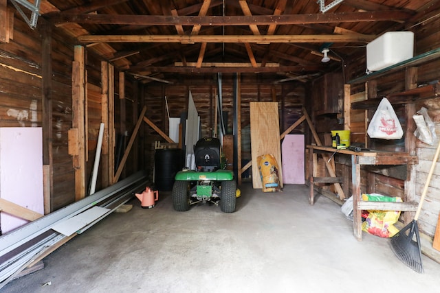 interior space featuring wooden ceiling